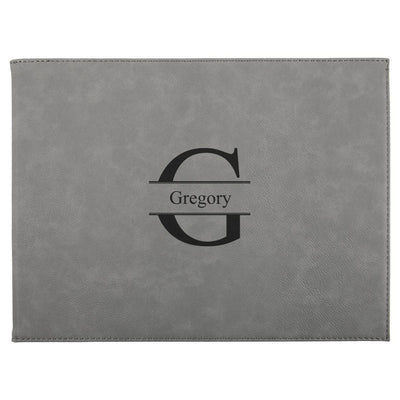 9” x 12” Personalized Certificate Holder - Gray - Stamped - JDS