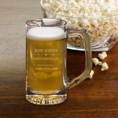 Personalized 12 oz. Groomsmen Sports Mug - Distilled - JDS