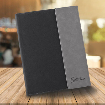 Personalized Portfolio - Black - Canvas - Script - JDS