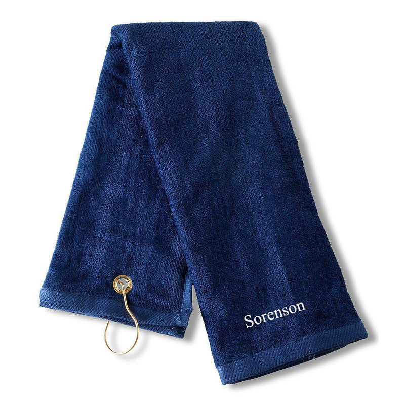 Personalized Golf Towel - Blue - JDS
