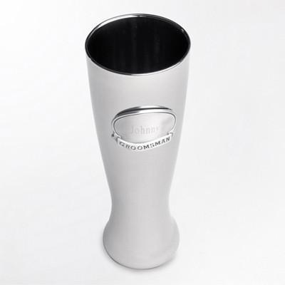 Personalized Gunmetal Pilsner w/Pewter Medallion - - JDS