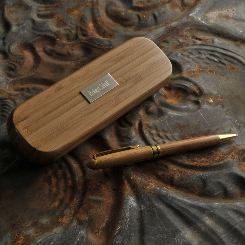 Personalized Bamboo Pen Set - - JDS