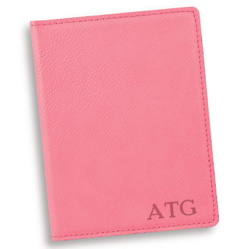 Personalized Pink Passport Holder - Gold - JDS