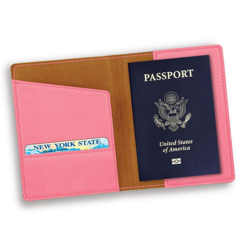 Personalized Pink Passport Holder - - JDS