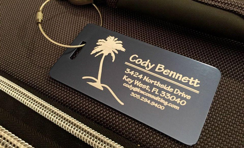 Personalized Aluminum Luggage Tags - Qualtry