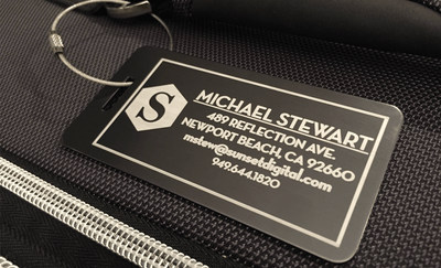 Personalized Aluminum Luggage Tags - Qualtry