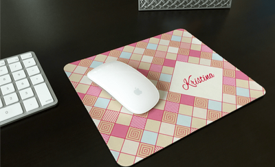 Personalized Mouse Pads - Checkerboard Design