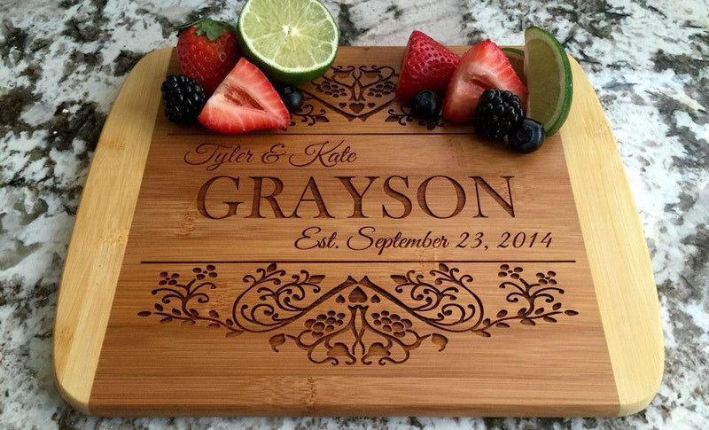 Corporate Gift Item - 8.5x11 Two Tone Cutting Board (Rounded Edge)