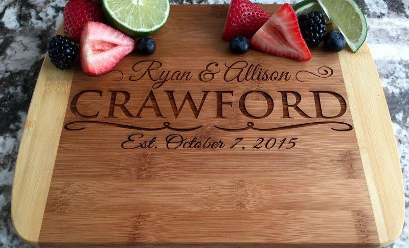 Corporate Gift Item - 8.5x11 Two Tone Cutting Board (Rounded Edge)