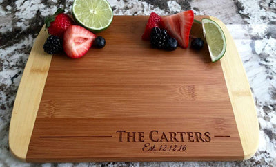 Corporate Gift Item - 8.5x11 Two Tone Cutting Board (Rounded Edge)