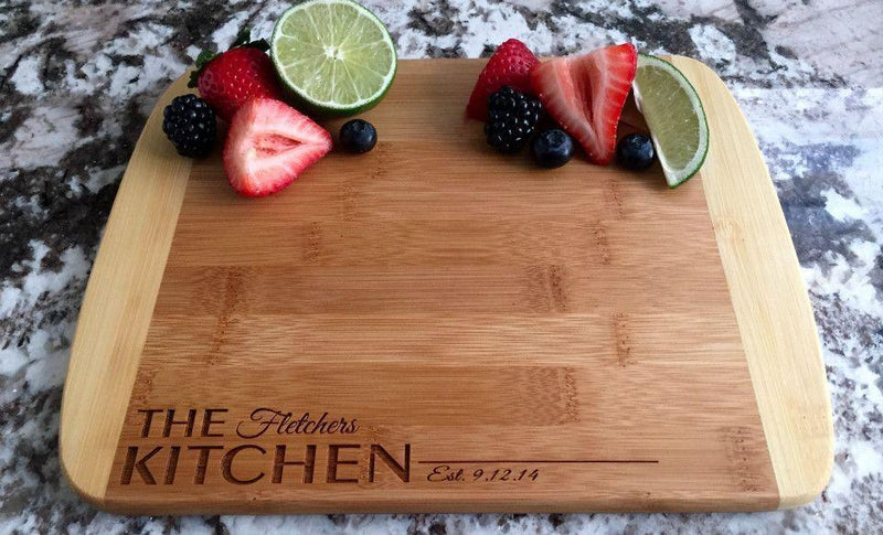 Corporate Gift Item - 8.5x11 Two Tone Cutting Board (Rounded Edge)