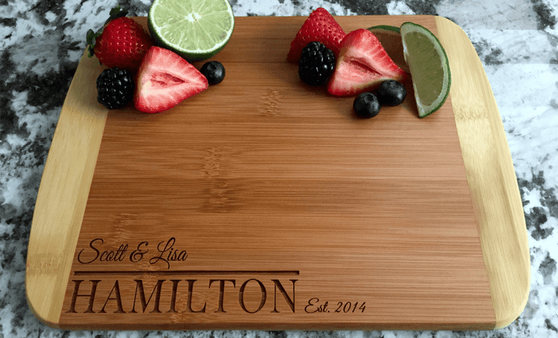 Citywide Home Loans Personalized Cutting Board 8.5x11 (Rounded Edge) Bamboo