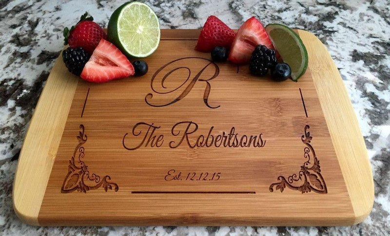 Corporate Gift Item - 8.5x11 Two Tone Cutting Board (Rounded Edge)