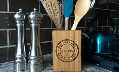 American Pacific Mortgage - Bamboo Utensil Holder