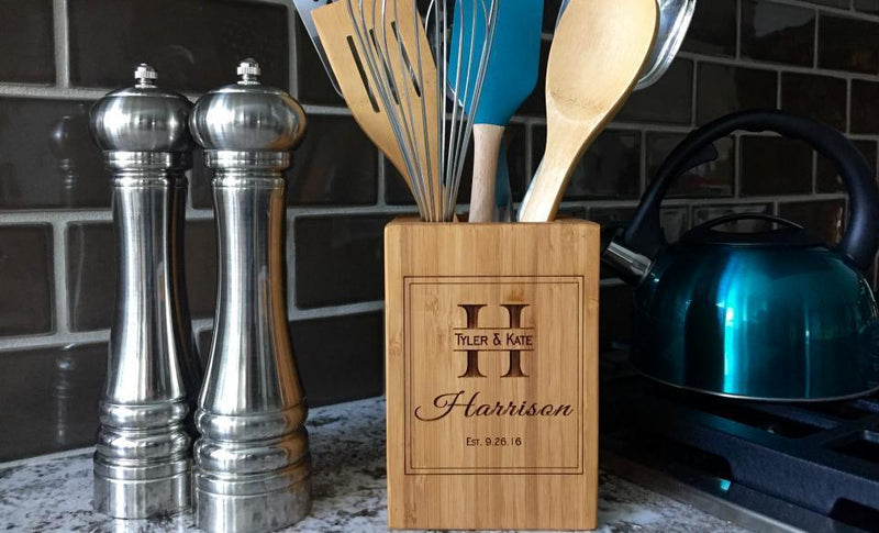 Intercap Lending - Personalized Bamboo Utensil Holder