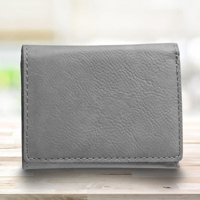 Men’s Leatherette Trifold Personalized Wallet