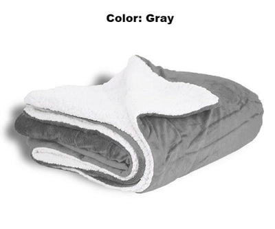 Corporate Gift Item - Embroidered Mink Sherpa Blanket - 2 Sizes