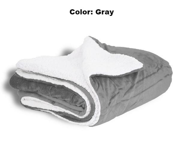 Corporate Gift Item - Embroidered Mink Sherpa Blanket - 2 Sizes