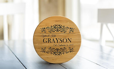 Personalized Solid Bamboo Trivets - 1 Trivet