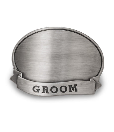 Personalized Tankard with Pewter Medallion - Groom - JDS
