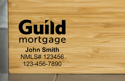 Guild Mortgage - Personalized Cutting Board 11x13 Bamboo
