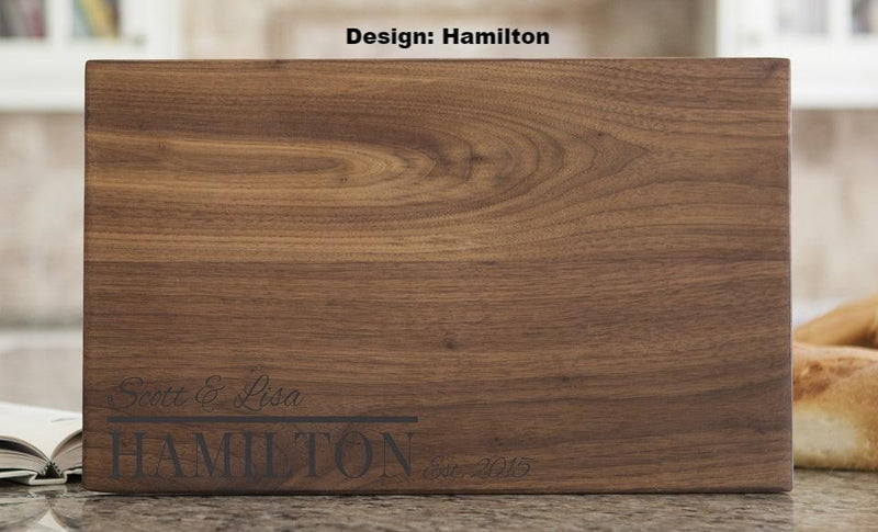 NextHome Personalized 11x17 Walnut Cutting Board