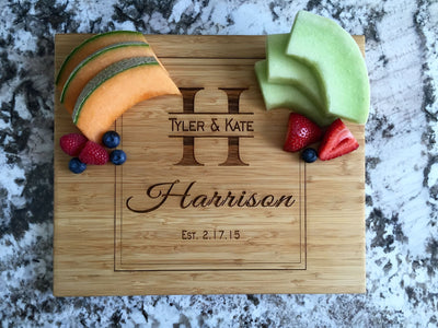 Personalized Cutting Board 11x13 Bamboo - 11 Designs! - Qualtry