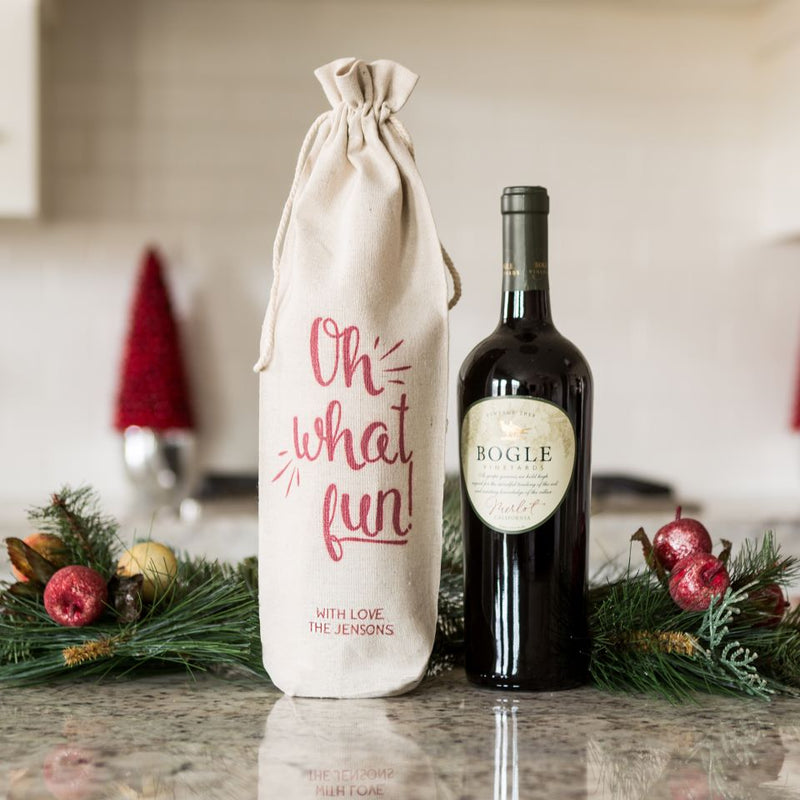 Ulykke Limited Matematik Personalized Christmas Wine Gift Bags – Qualtry