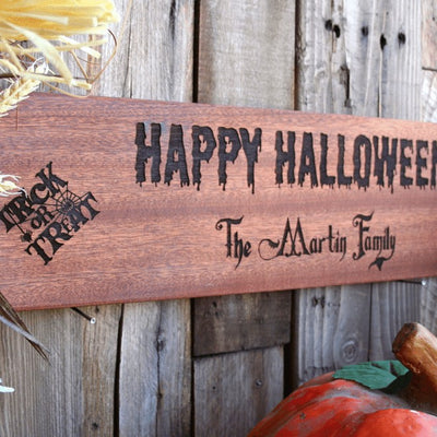Personalized Halloween House Signs