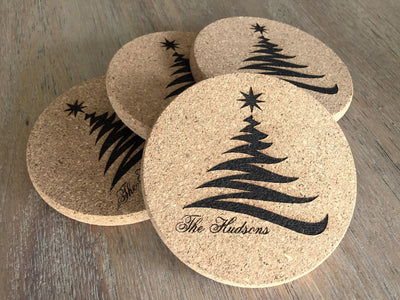 American Pacific Mortgage - Thick Cork Coasters - Set of 4