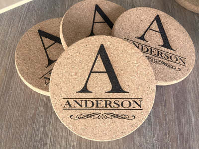 American Pacific Mortgage - Thick Cork Coasters - Set of 4