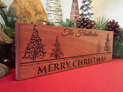 Personalized Christmas Signs – 3 Wood Choices, 3 Designs!
