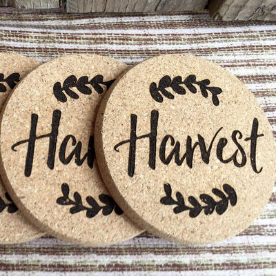 Personalized Thanksgiving Coasters