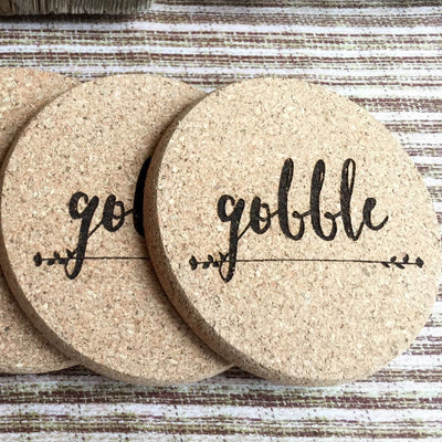 Personalized Thanksgiving Coasters