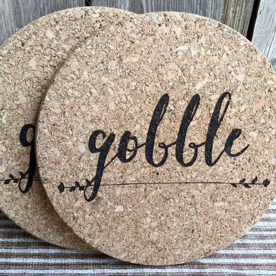 Personalized Large Thanksgiving Hot Pad (1 Pad) - 6 Amazing Designs