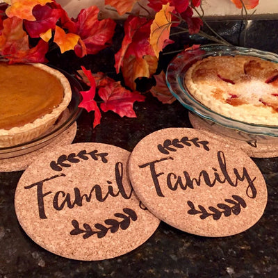 Personalized Large Thanksgiving Hot Pad (1 Pad) - 6 Amazing Designs