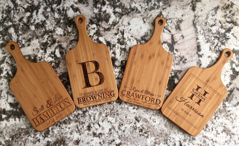 Academy Mortgage Personalized Handled Bamboo Serving Boards