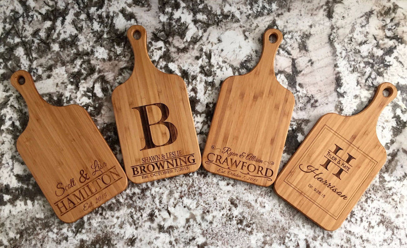 Re/Max Prestige Personalized Handled Bamboo Serving Boards - Free Shipping