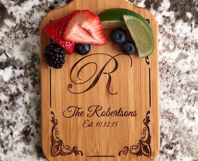 Personalized Handled Bamboo Serving Boards! 8 Amazing Designs! - Qualtry