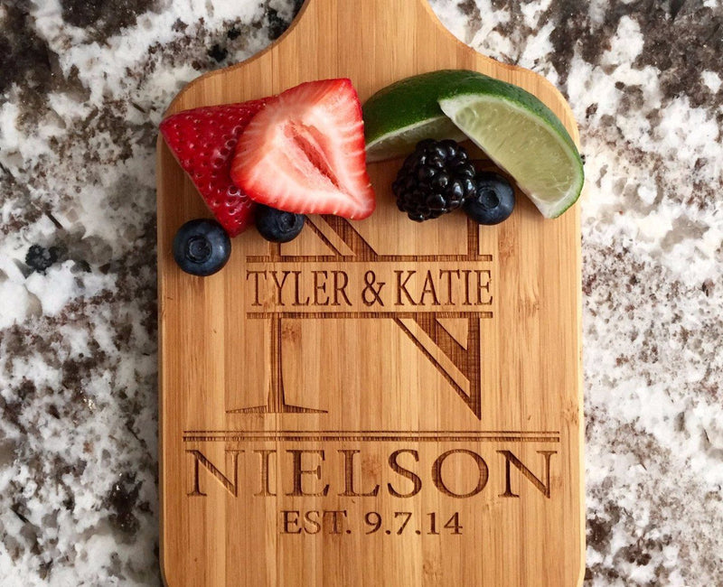 Personalized Handled Bamboo Serving Boards! 8 Amazing Designs! - Qualtry