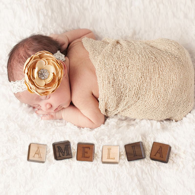 Personalized Wooden Baby Name Blocks