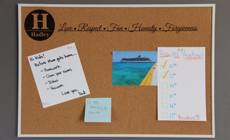 Perfectly Personalized Large Bulletin Board - Qualtry Personalized Gifts