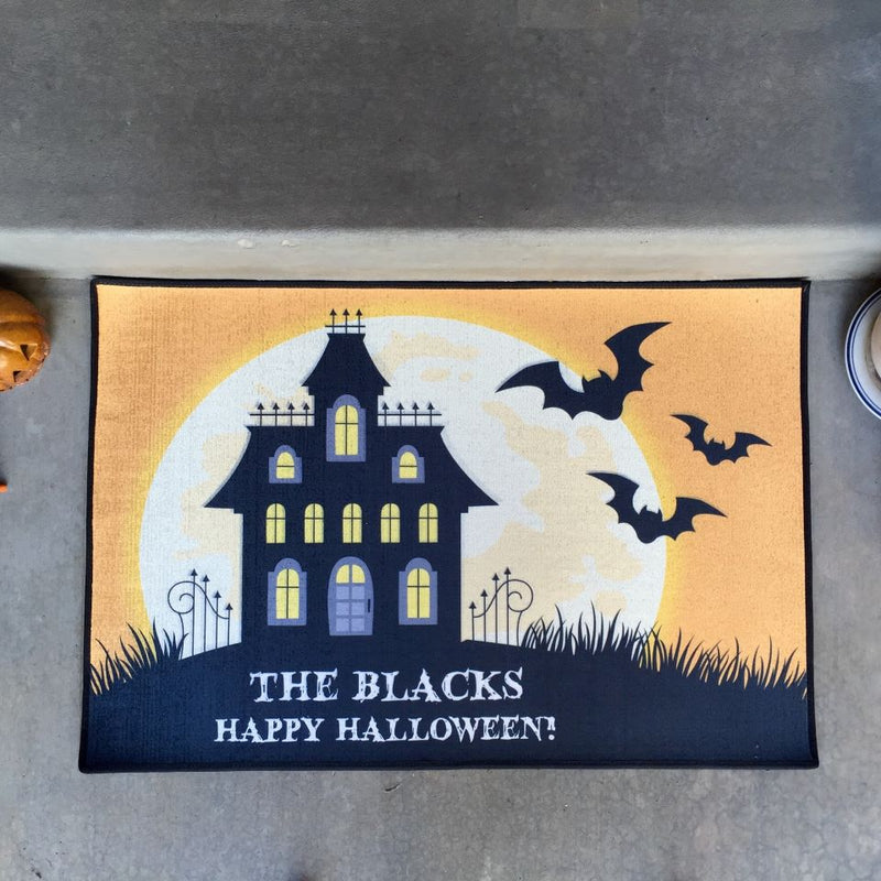 Personalized Large Halloween Door Mats