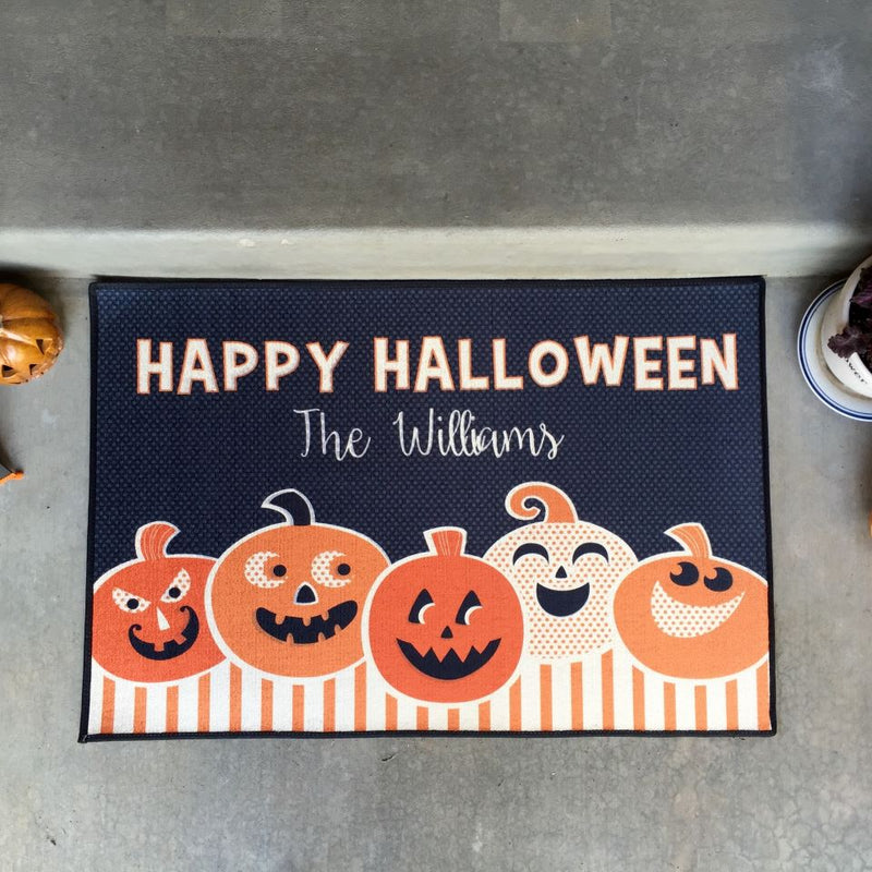 Personalized Large Halloween Door Mats