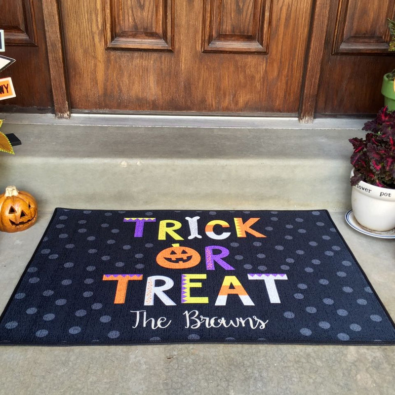 Personalized Large Halloween Door Mats