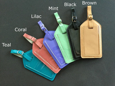 Genuine Leather Luggage Tag Cases - Qualtry