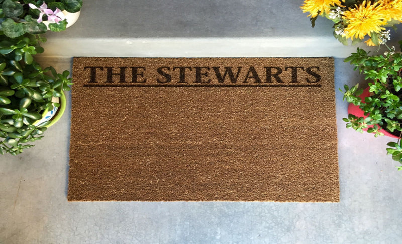 Corporate Home Decor - Personalized Laser Engraved Door Mat