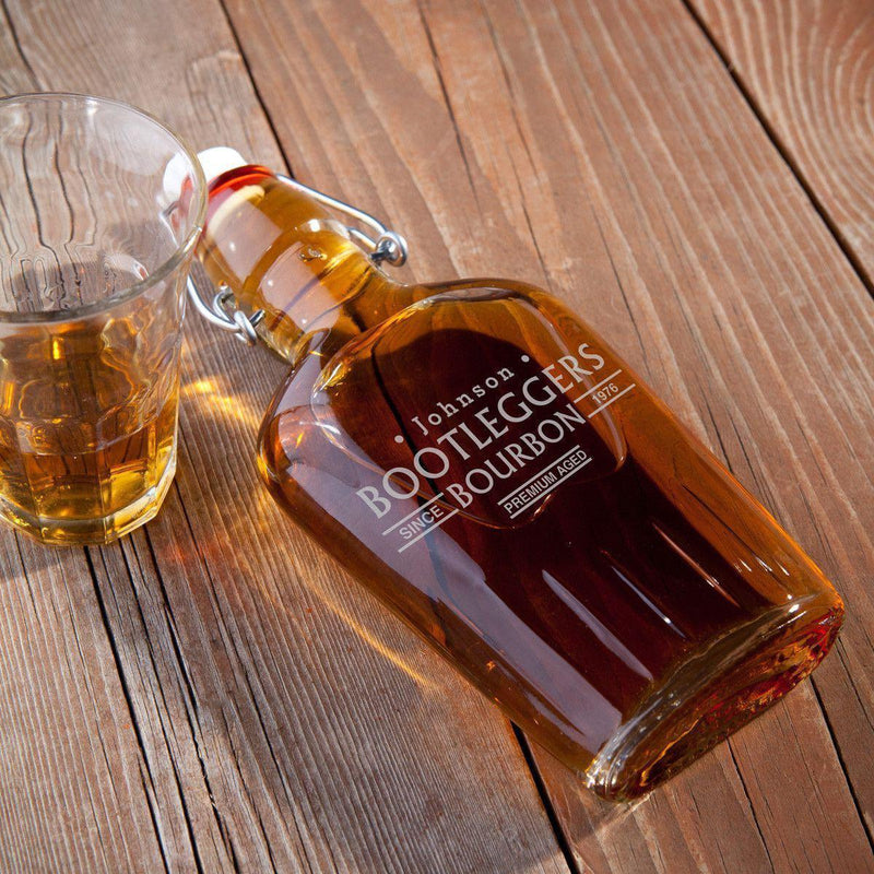 Personalized Glass Flask - 8.5 oz.