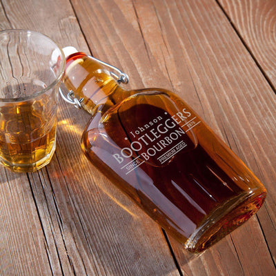 Personalized Glass Flask - 8.5 oz. - Bootleggers - JDS