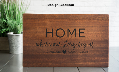 First Colony Mortgage Personalized Beautiful 11x17 Mahogany Boards